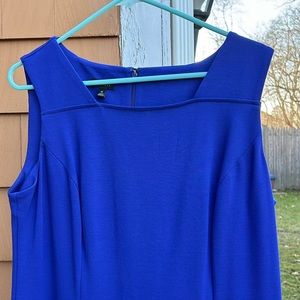 Bright Blue Talbots Sleeveless Dress